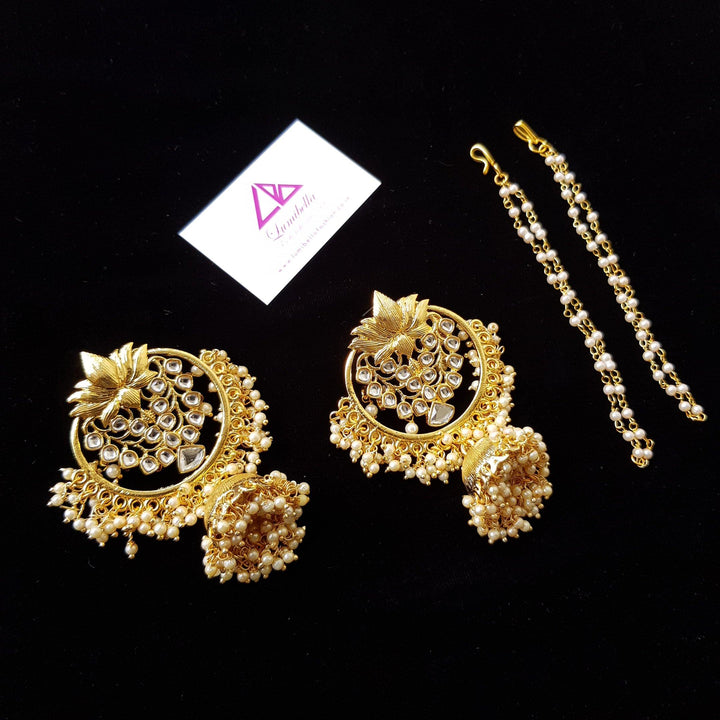 Designer Floral Style Dangler Earring - LumibellaFashion