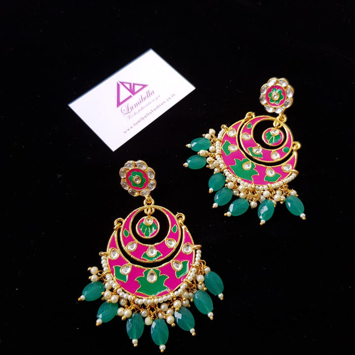 enameled earrings