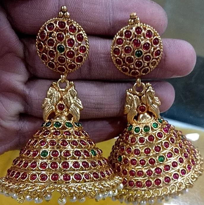 Kemp Style Big Jhumkas - LumibellaFashion