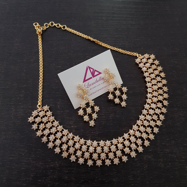 american diamond necklace 