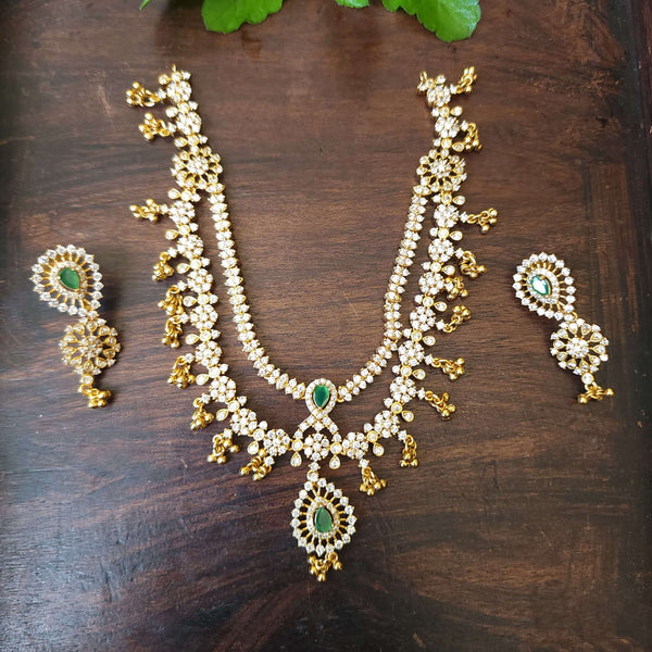 American Diamond Green Neckset