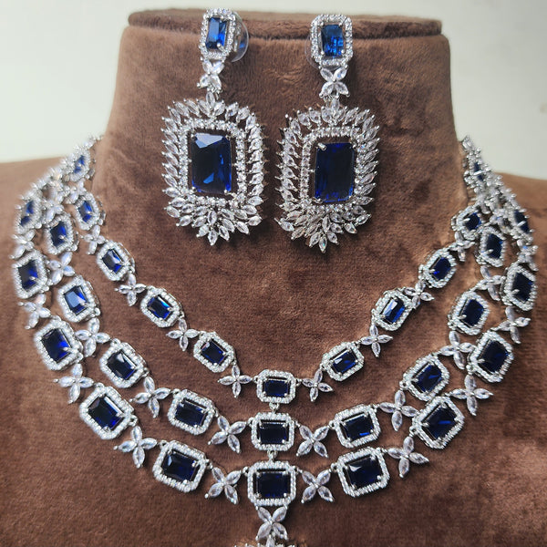 Royal Blue Bridal Earrings