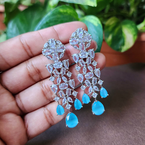 blue Bridal earrings