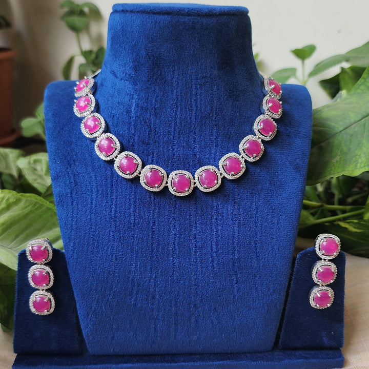 Pink Zircon Neckset