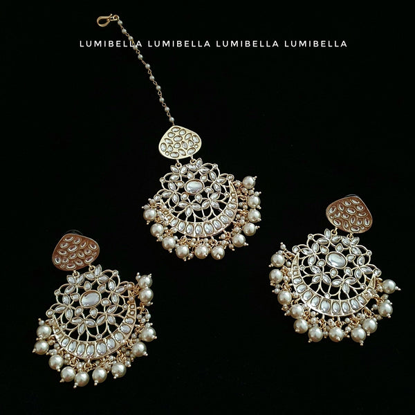 Desi chandbali combo earrings