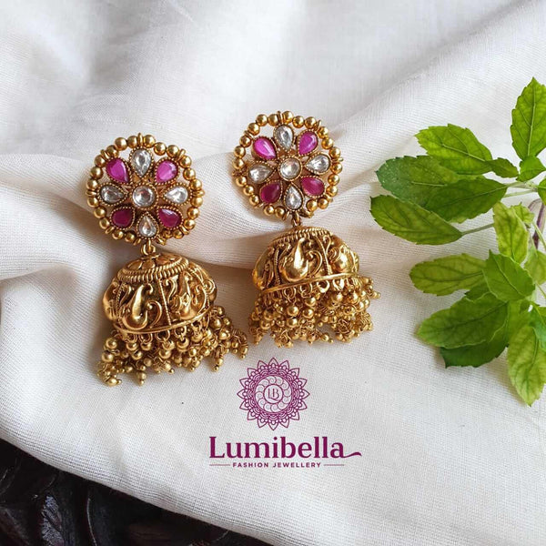 Elephant Jhumka Earrings 