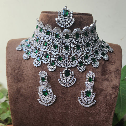 Emerald Big Choker Necklace