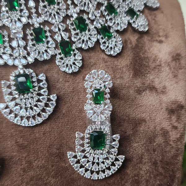 Emerald Big Earrings