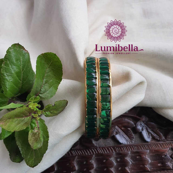 Green Kempu Bangles