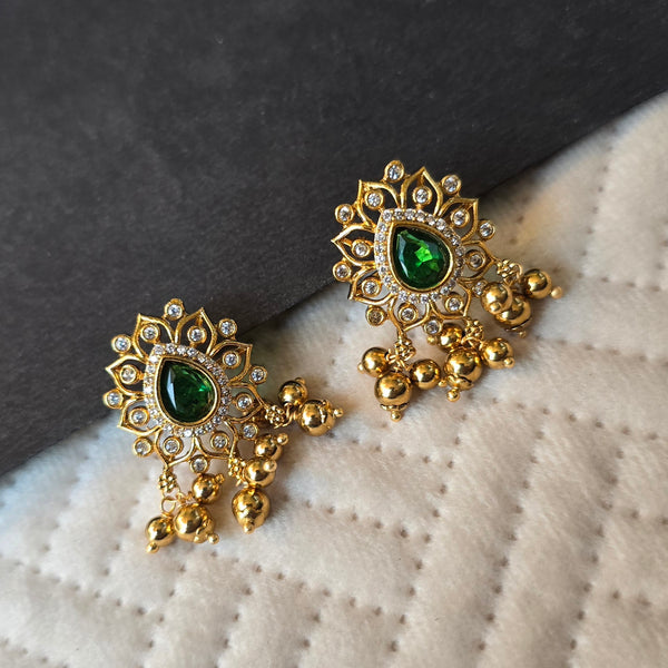 Green Antique Big Studs