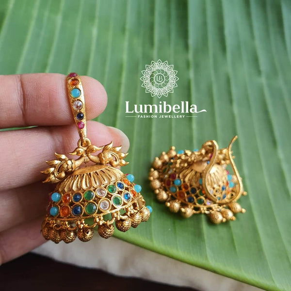 Peacock Hook Jhumkas Online