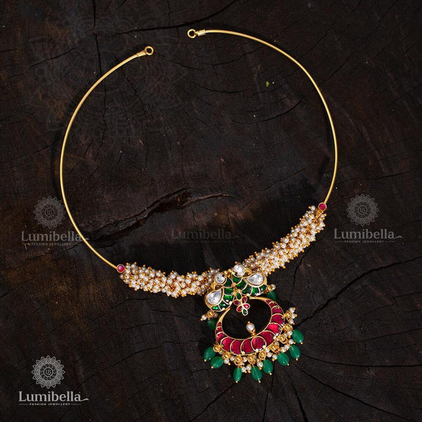 Jadau Golden Pearl Neckset