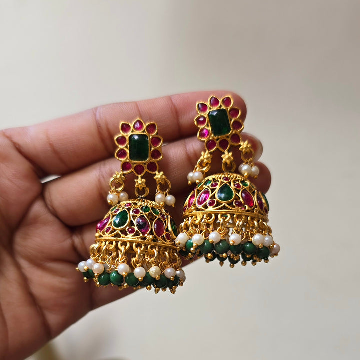 Antique gold jhumka