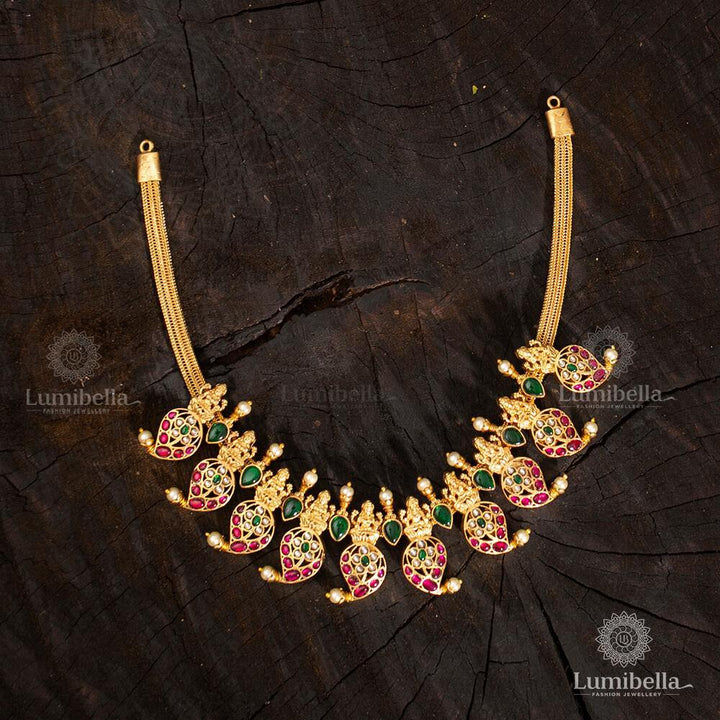 Lakshmi Jadau Handset Neckpiece