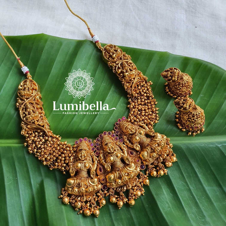 Three Lakshmi Choker