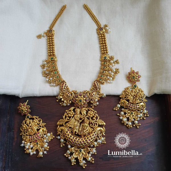 Krishna Radha Antique Neckset