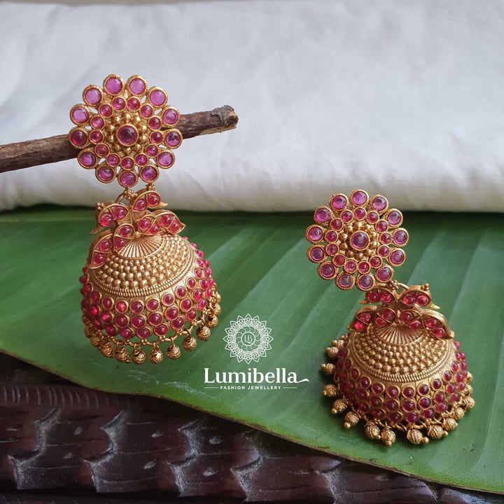 Ruby Tamil Wedding Jhumkis