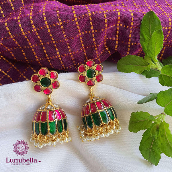 Jadau Jhumki Earrings