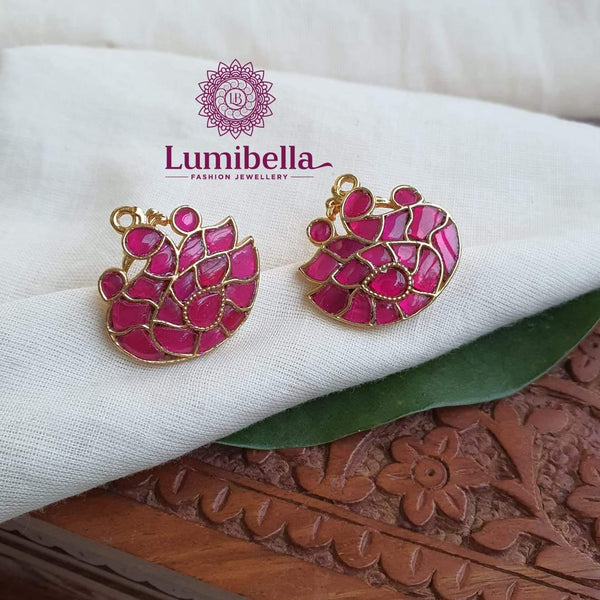 Jadau Ruby Studs