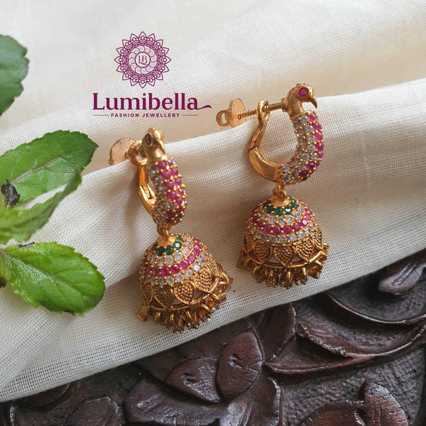 Peacock Ring Jhumkas