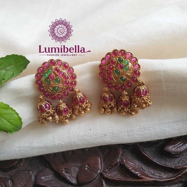 3 Jhumka Studs