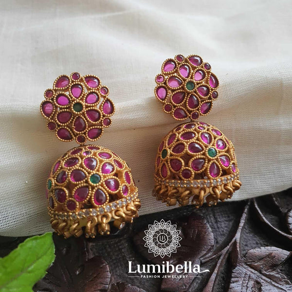 Real Kemp Jhumkas