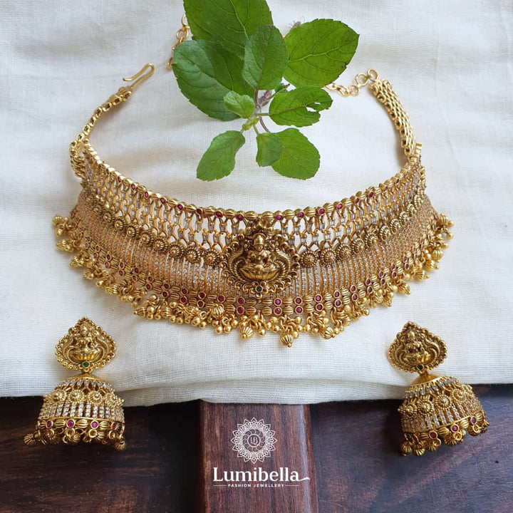 Mahalakshmi Antique Gold Choker