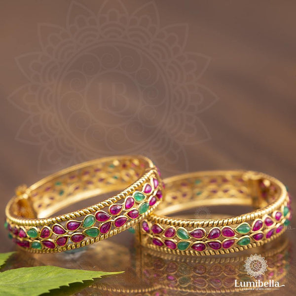 Mango Style Kempu Bangles 2*6