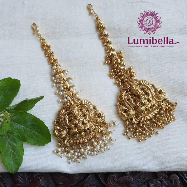 Temple Jewellery Maang Tikka - LumibellaFashion