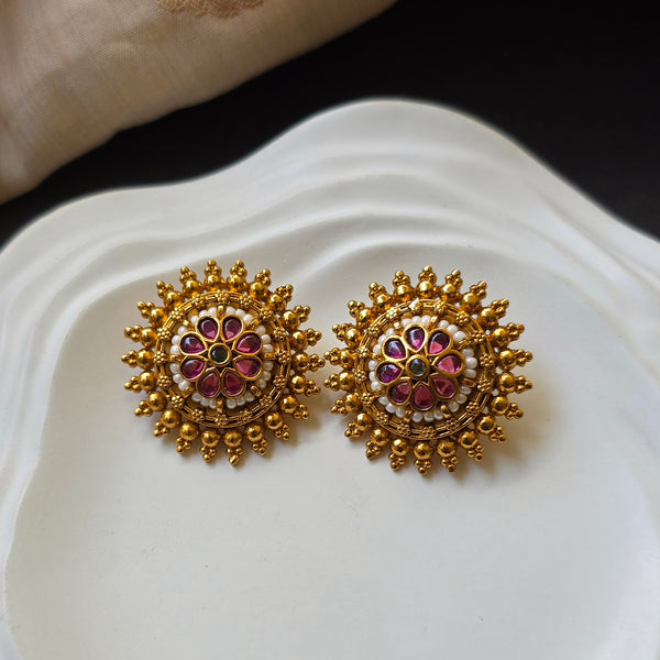 Multi Kempu Big Stud Designs