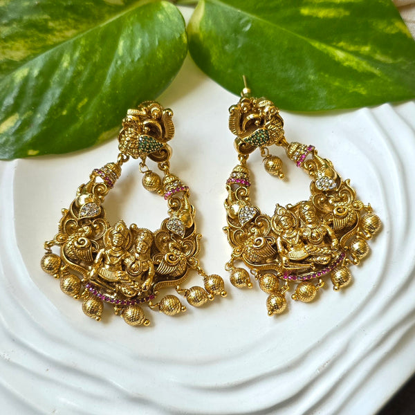 Nakshi Heavy Chandbali Earring
