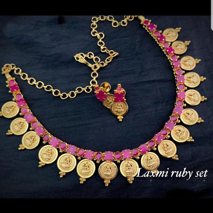 Gold Polish Kasu Mala style neckset - LumibellaFashion