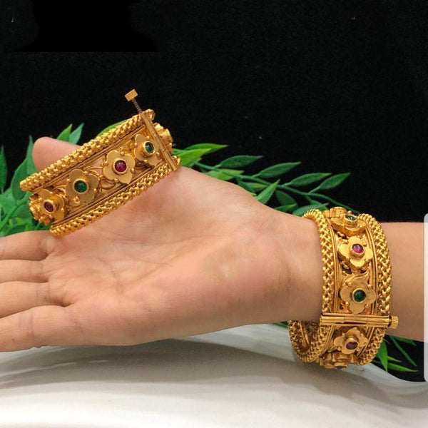 Floral Style Kada Bangles - LumibellaFashion