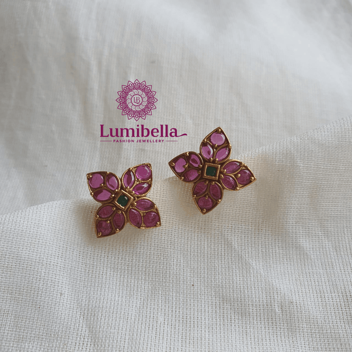 ruby stud earrings 