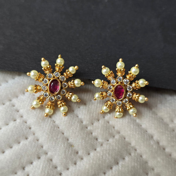 Ruby Earrings For Girls