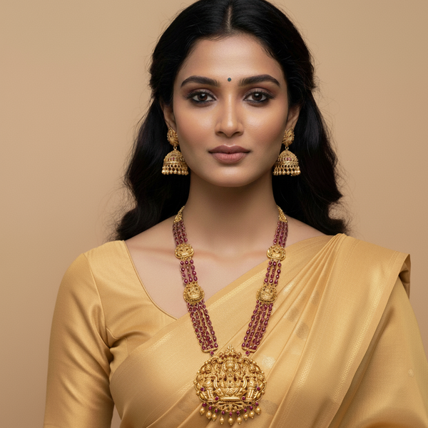 Ai model wearing long har