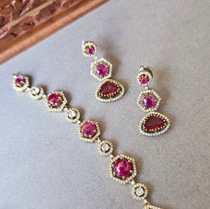 Ruby Victorian Diamond earrings