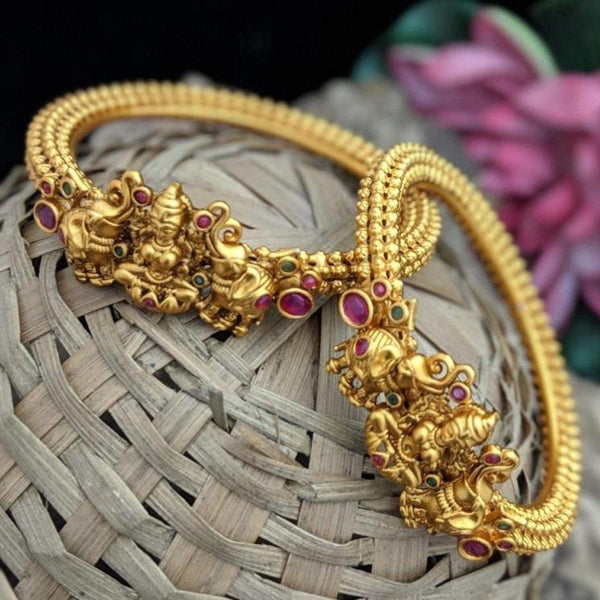 Temple Matte Style Gorgeous Kada Bangles - LumibellaFashion