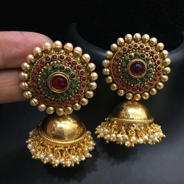 Antique Big Jhumka Jhumki Earring - LumibellaFashion