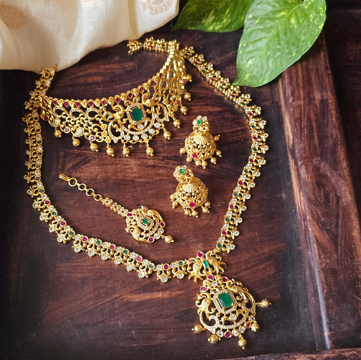 Semi Bridal Matte Jewellery Sets