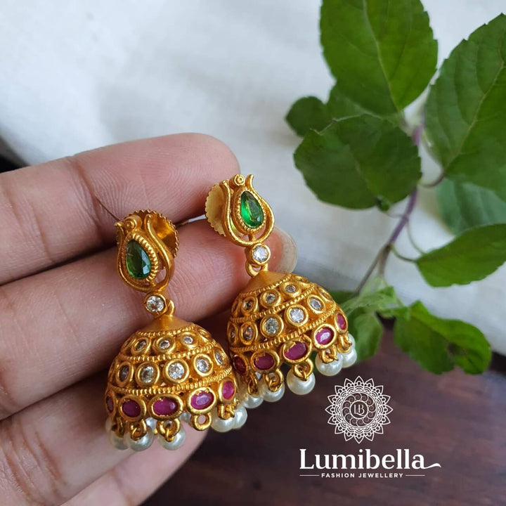 Small Matte Jhumkas