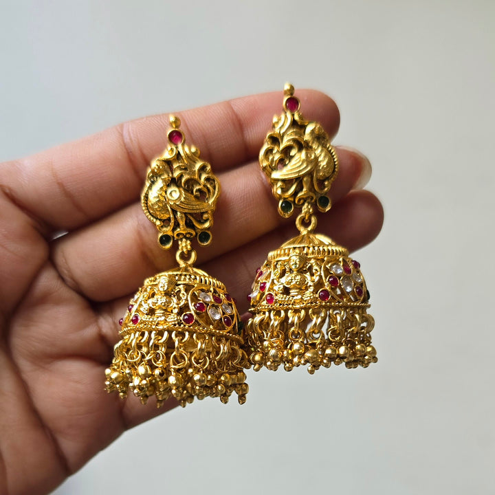 Women Gold Toned  Jhumkis