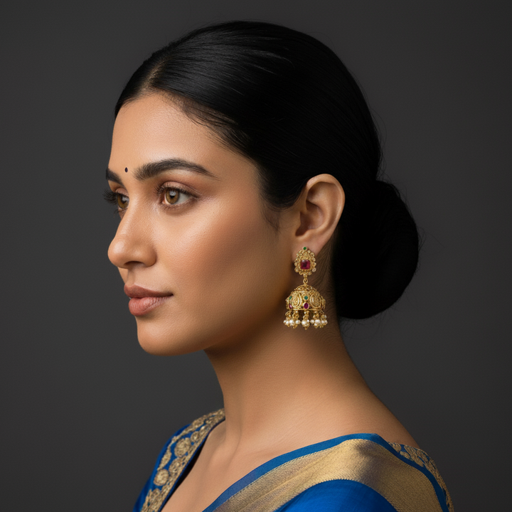 women wearing grand lumibella fashion jhumka