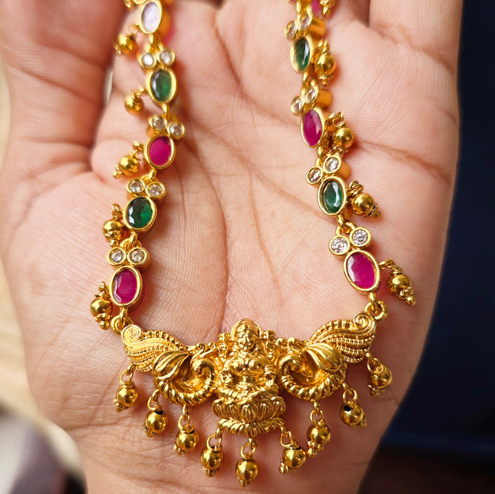 Traditional Kemp Lakshmi Pendant Sets