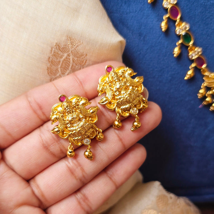 Traditional Kemp Lakshmi Earrings
 