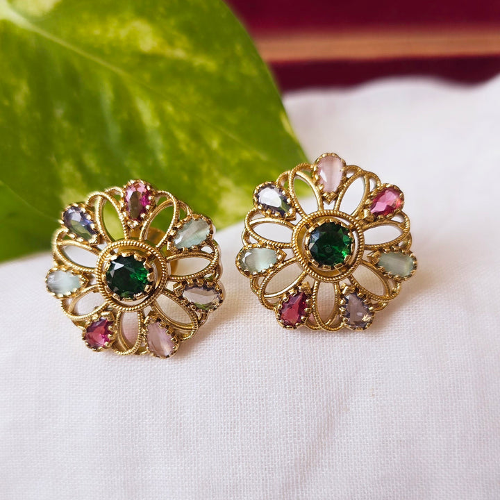 multi AD Studs Earrings