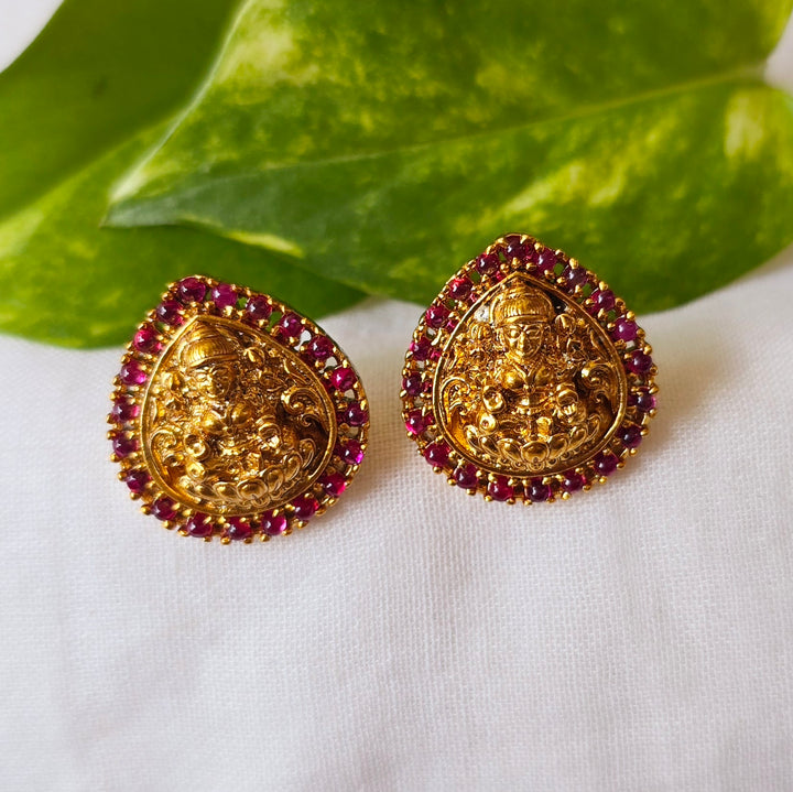 ruby AD Lakshmi Studs