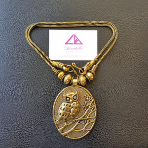 GS Owl patterned long chain