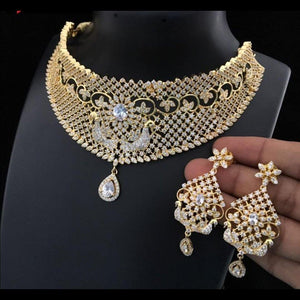 American Diamond Jewellery Choker Neckset
