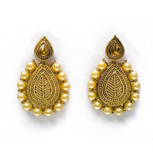 Designer Gold Polish Elegant Earrings for Woman - LumibellaFashion
